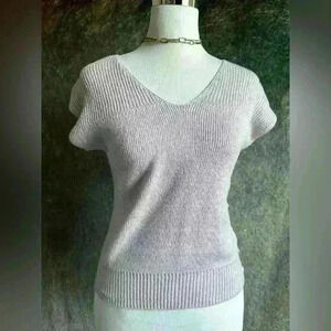 Y2K Knit Dusty Lavender Crop Top